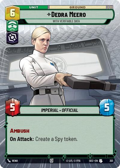Dedra Meero, With Verifiable Data (Hyperspace) (Secrets of Power)(SEC-0351/1167)(U)