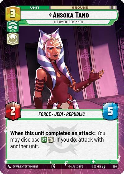 Ahsoka Tano, I Learned It from You (Hyperspace) (Secrets of Power)(SEC-0360/1167)(S)