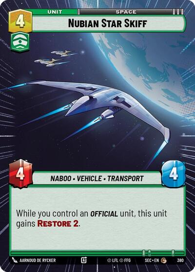 Nubian Star Skiff (Hyperspace) (Secrets of Power)(SEC-0380/1167)(C)