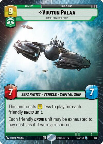 Vuutun Palaa, Droid Control Ship (Hyperspace) (Secrets of Power)(SEC-0386/1167)(L)