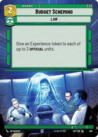 Budget Scheming (Hyperspace) (Secrets of Power)(SEC-0388/1167)(C)