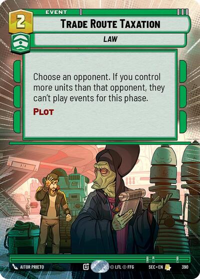 Trade Route Taxation (Hyperspace) (Secrets of Power)(SEC-0390/1167)(R)