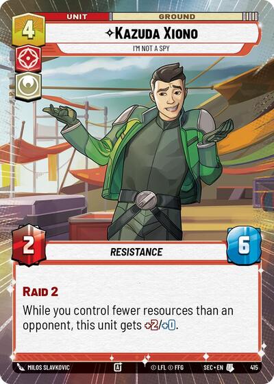 Kazuda Xiono, I'm Not A Spy (Hyperspace) (Secrets of Power)(SEC-0415/1167)(U)