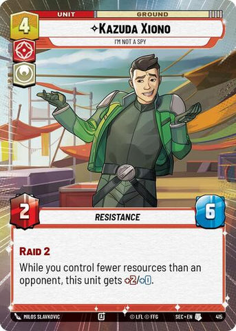 Kazuda Xiono, I'm Not A Spy (Hyperspace) (Secrets of Power)(SEC-0415/1167)(U)