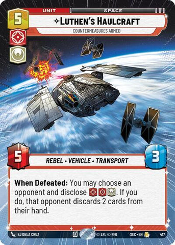 Luthen's Haulcraft, Countermeasures Armed (Hyperspace) (Secrets of Power)(SEC-0417/1167)(R)