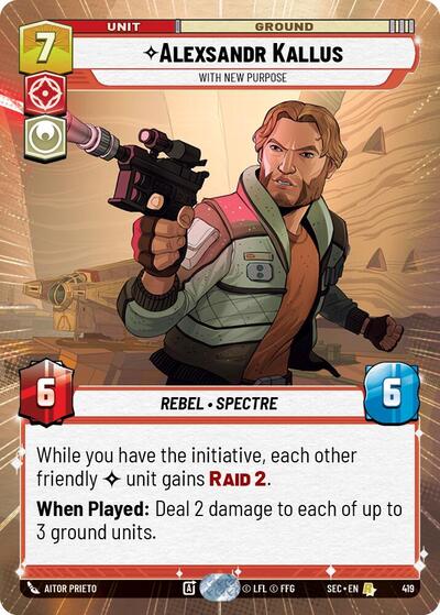 Alexsandr Kallus, With New Purpose (Hyperspace) (Secrets of Power)(SEC-0419/1167)(R)