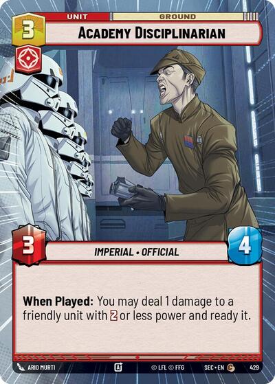 Academy Disciplinarian (Hyperspace) (Secrets of Power)(SEC-0429/1167)(C)