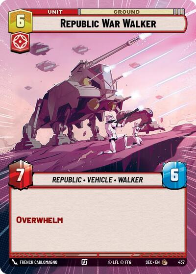 Republic War Walker (Hyperspace) (Secrets of Power)(SEC-0437/1167)(C)