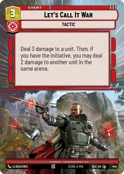 Let's Call It War (Hyperspace) (Secrets of Power)(SEC-0444/1167)(C)