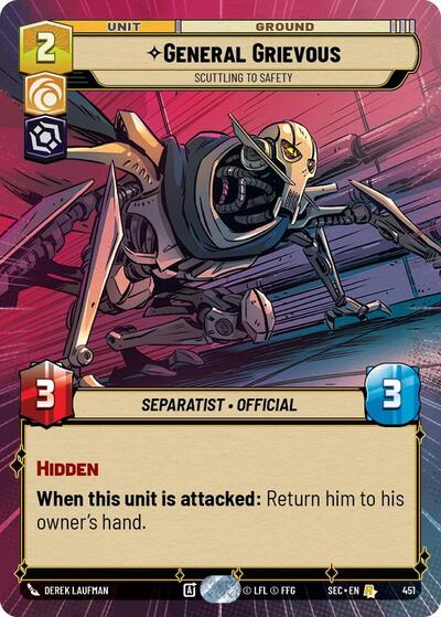 General Grievous, Scuttling to Safety (Hyperspace) (Secrets of Power)(SEC-0451/1167)(R)