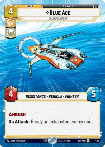 Blue Ace, Colorful Racer (Hyperspace) (Secrets of Power)(SEC-0468/1167)(R)