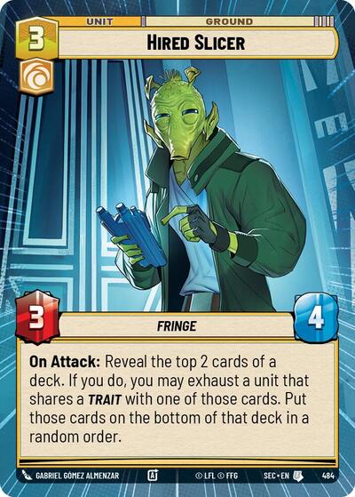Hired Slicer (Hyperspace) (Secrets of Power)(SEC-0484/1167)(U)