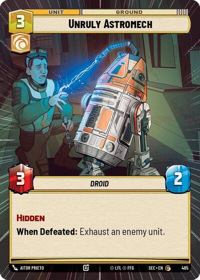 Unruly Astromech (Hyperspace) (Secrets of Power)(SEC-0485/1167)(C)