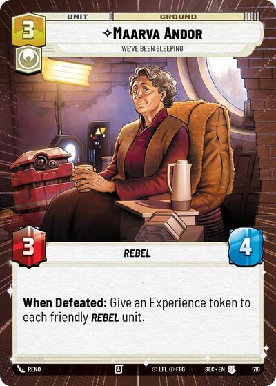 Maarva Andor, We've Been Sleeping (Hyperspace) (Secrets of Power)(SEC-0516/1167)(U)