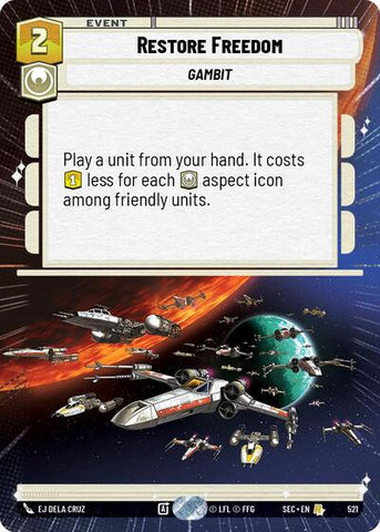 Restore Freedom (Hyperspace) (Secrets of Power)(SEC-0521/1167)(R)
