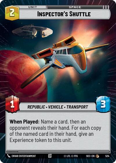 Inspector's Shuttle (Hyperspace) (Secrets of Power)(SEC-0524/1167)(C)