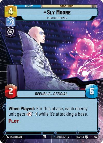 Sly Moore, Witness to Power (Hyperspace Foil) - Foil (Secrets of Power)(SEC-0789/1167)(U)