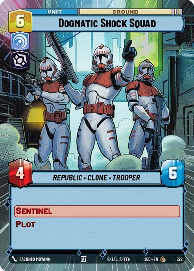 Dogmatic Shock Squad (Hyperspace Foil) - Foil (Secrets of Power)(SEC-0792/1167)(C)
