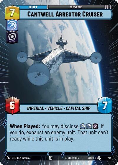 Cantwell Arrestor Cruiser (Hyperspace Foil) - Foil (Secrets of Power)(SEC-0793/1167)(U)