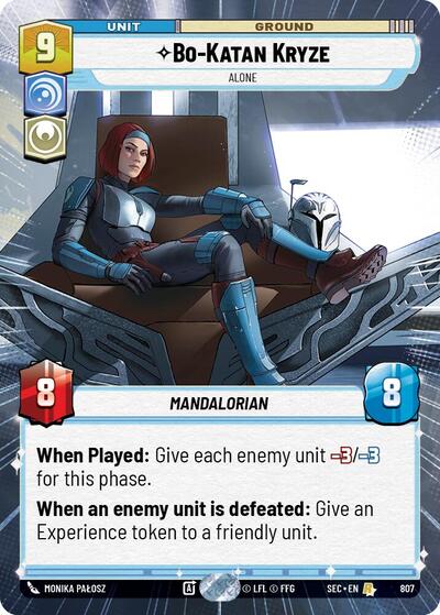Bo-Katan Kryze, Alone (Hyperspace Foil) - Foil (Secrets of Power)(SEC-0807/1167)(R)