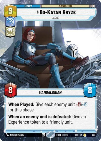 Bo-Katan Kryze, Alone (Hyperspace Foil) - Foil (Secrets of Power)(SEC-0807/1167)(R)