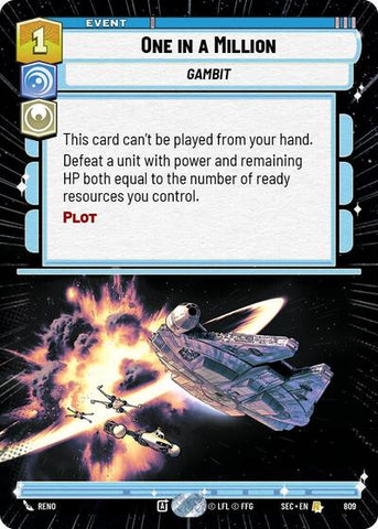 One in a Million (Hyperspace Foil) - Foil (Secrets of Power)(SEC-0809/1167)(R)