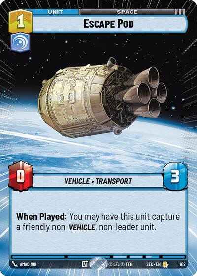 Escape Pod (Hyperspace Foil) - Foil (Secrets of Power)(SEC-0812/1167)(R)