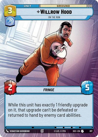 Willrow Hood, On the Run (Hyperspace Foil) - Foil (Secrets of Power)(SEC-0817/1167)(U)