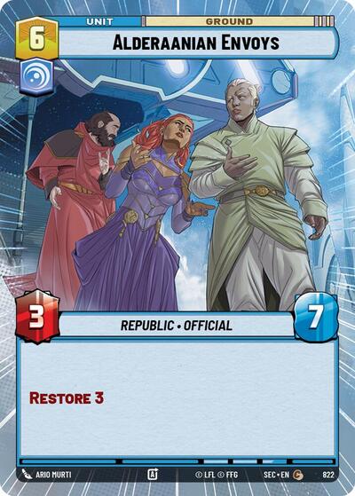 Alderaanian Envoys (Hyperspace Foil) - Foil (Secrets of Power)(SEC-0822/1167)(C)