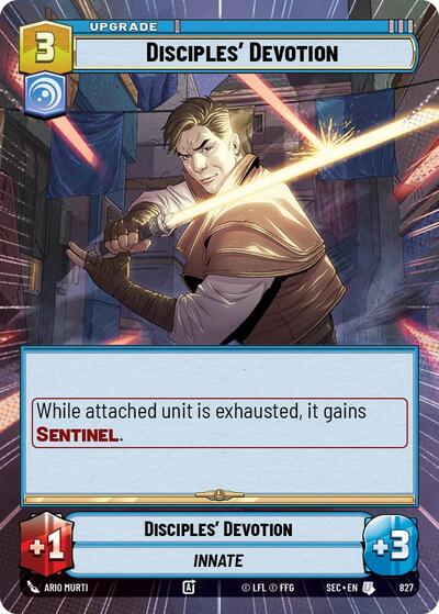 Disciples' Devotion (Hyperspace Foil) - Foil (Secrets of Power)(SEC-0827/1167)(U)