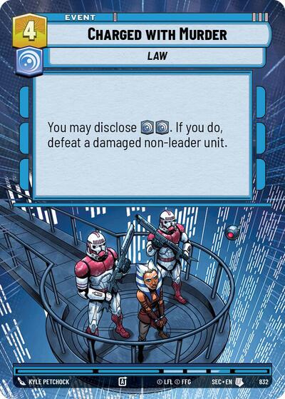 Charged with Murder (Hyperspace Foil) - Foil (Secrets of Power)(SEC-0832/1167)(U)