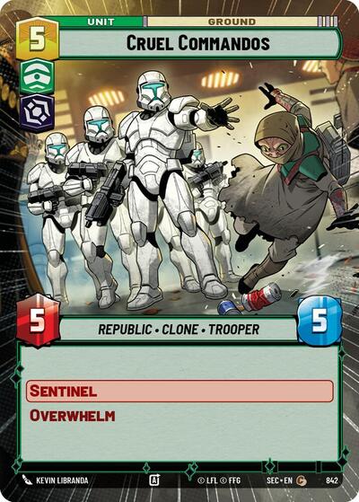 Cruel Commandos (Hyperspace Foil) - Foil (Secrets of Power)(SEC-0842/1167)(C)
