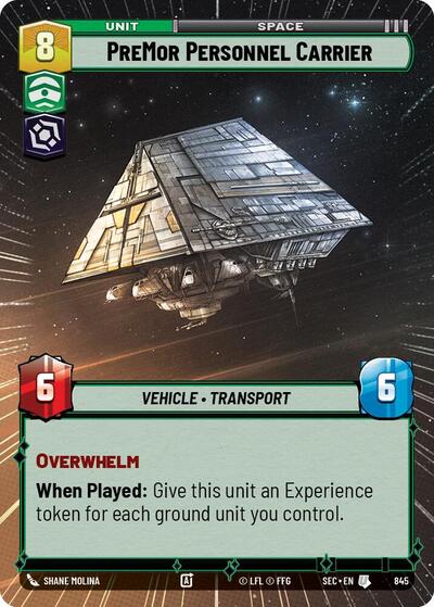 PreMor Personnel Carrier (Hyperspace Foil) - Foil (Secrets of Power)(SEC-0845/1167)(U)