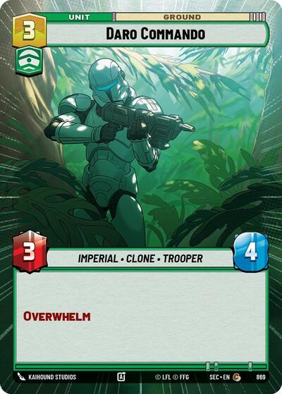 Daro Commando (Hyperspace Foil) - Foil (Secrets of Power)(SEC-0869/1167)(C)