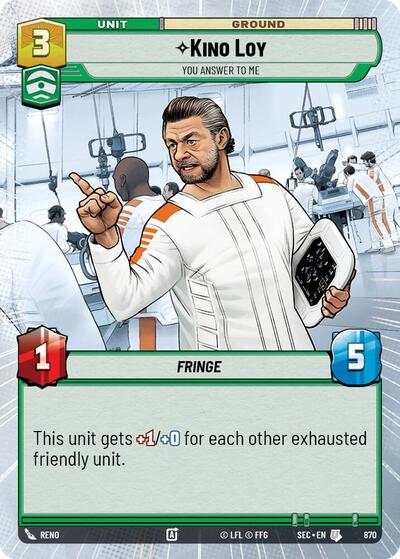 Kino Loy, You Answer to Me (Hyperspace Foil) - Foil (Secrets of Power)(SEC-0870/1167)(U)