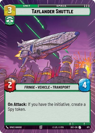 Taylander Shuttle (Hyperspace Foil) - Foil (Secrets of Power)(SEC-0871/1167)(U)