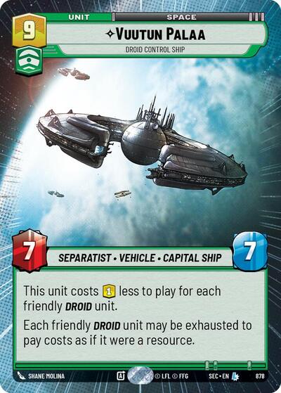 Vuutun Palaa, Droid Control Ship (Hyperspace Foil) - Foil (Secrets of Power)(SEC-0878/1167)(L)