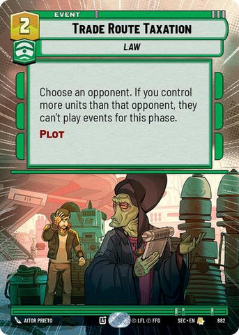 Trade Route Taxation (Hyperspace Foil) - Foil (Secrets of Power)(SEC-0882/1167)(R)