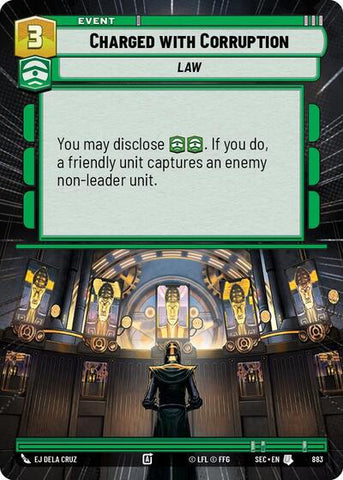 Charged with Corruption (Hyperspace Foil) - Foil (Secrets of Power)(SEC-0883/1167)(U)