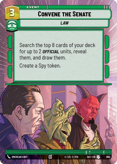Convene the Senate (Hyperspace Foil) - Foil (Secrets of Power)(SEC-0884/1167)(U)