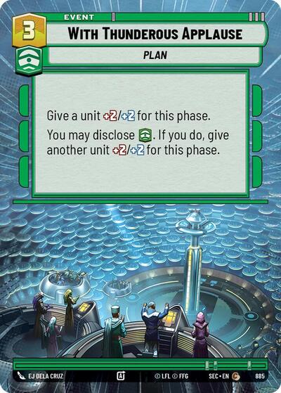 With Thunderous Applause (Hyperspace Foil) - Foil (Secrets of Power)(SEC-0885/1167)(C)