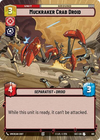 Muckraker Crab Droid (Hyperspace Foil) - Foil (Secrets of Power)(SEC-0891/1167)(U)
