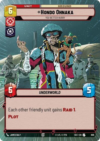 Hondo Ohnaka, You Better Hurry (Hyperspace Foil) - Foil (Secrets of Power)(SEC-0896/1167)(U)
