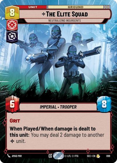 The Elite Squad, Neutralizing Insurgents (Hyperspace Foil) - Foil (Secrets of Power)(SEC-0899/1167)(R)