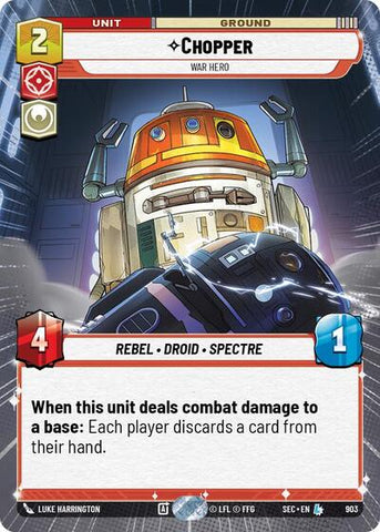 Chopper, War Hero (Hyperspace Foil) - Foil (Secrets of Power)(SEC-0903/1167)(L)
