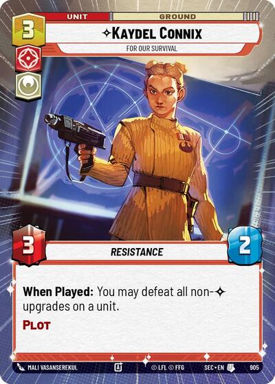 Kaydel Connix, For Our Survival (Hyperspace Foil) - Foil (Secrets of Power)(SEC-0905/1167)(U)