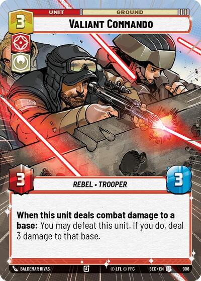Valiant Commando (Hyperspace Foil) - Foil (Secrets of Power)(SEC-0906/1167)(U)