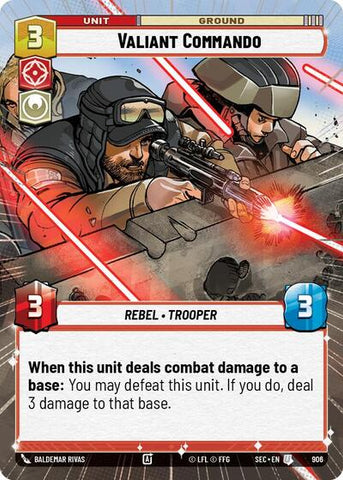 Valiant Commando (Hyperspace Foil) - Foil (Secrets of Power)(SEC-0906/1167)(U)