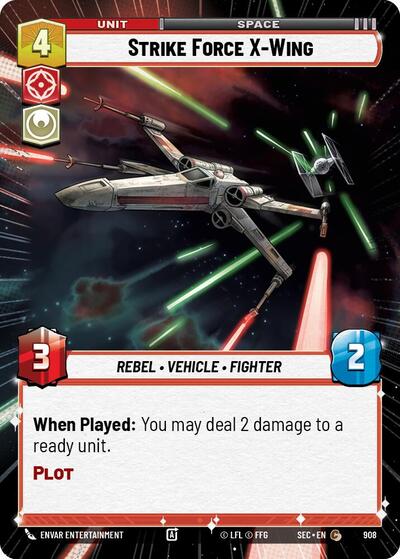 Strike Force X-Wing (Hyperspace Foil) - Foil (Secrets of Power)(SEC-0908/1167)(C)