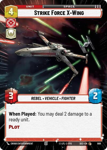 Strike Force X-Wing (Hyperspace Foil) - Foil (Secrets of Power)(SEC-0908/1167)(C)
